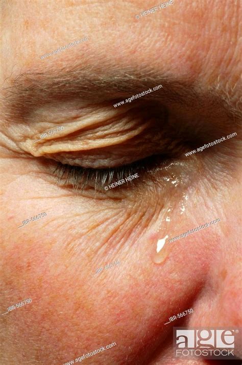 Eye with a teardrop, Stock Photo, Picture And Rights Managed Image. Pic. IBR-566750 | agefotostock