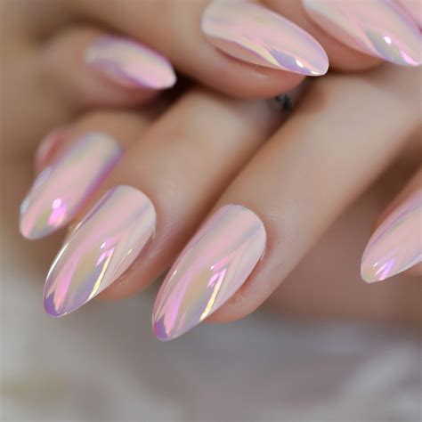 Hot Pink Chrome Nails : Give your nails a futuristic, mirrored finish with the use of this pink ...