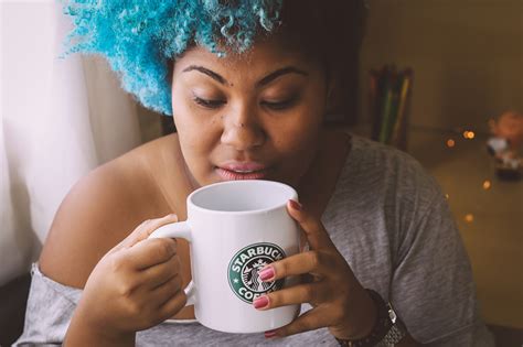 Free Images : coffee, woman, cup, child, drink, smile, blue hair, face ...