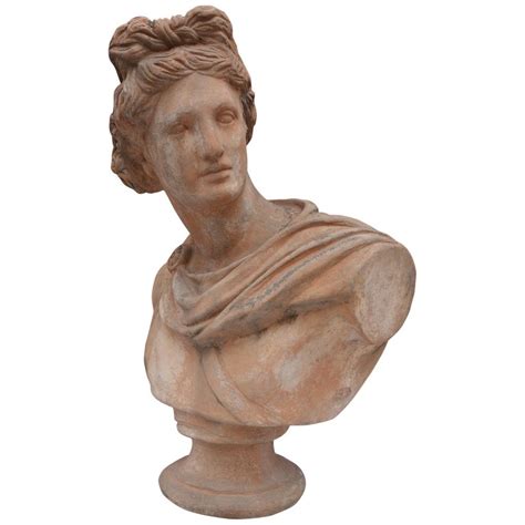 Antique Italian Renaissance Style Old Impruneta Terracotta Apollo Bust from Florence — Bellini's ...