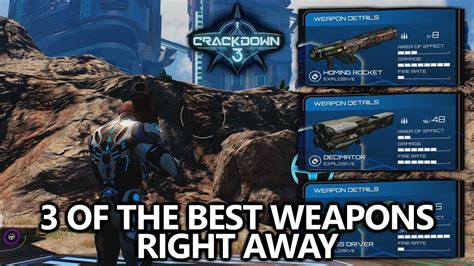 Crackdown 3 - How to Get 3 of the Best Weapons RIGHT AWAY (Homing ...