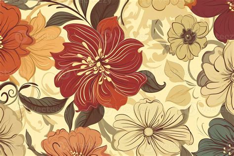 Seamless floral background. AI Generated 23378819 Stock Photo at Vecteezy