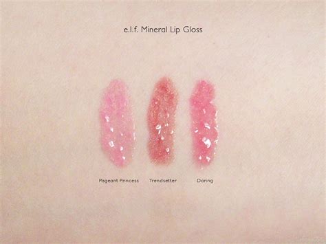 e.l.f. Mineral Lip Gloss Swatches | e.l.f. Mineral Lip Gloss… | Flickr