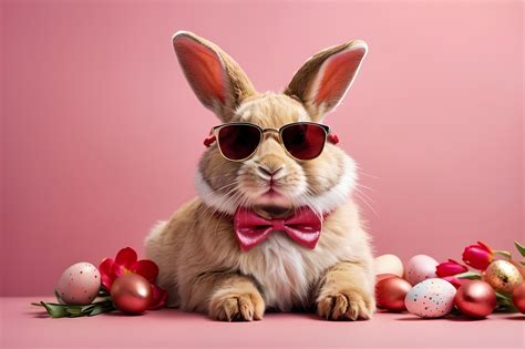 Easter Bunny With Sunglasses Free Stock Photo - Public Domain Pictures