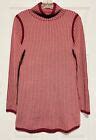 Title Nine Women’s Barra Tunic Sweater Dress Raspberry Herringbone Size ...