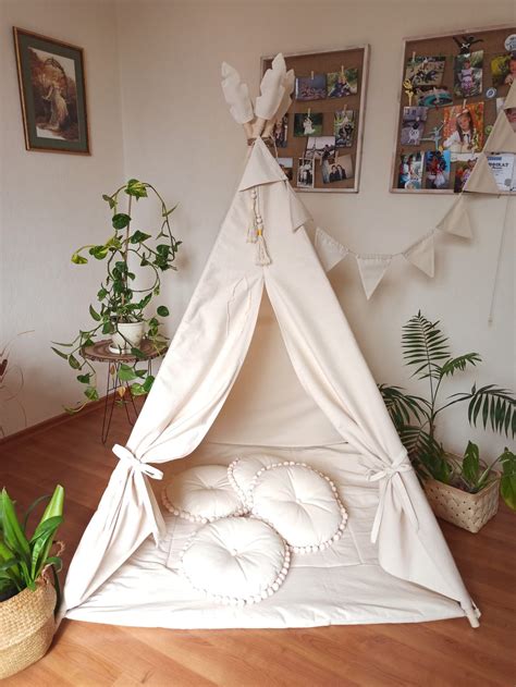 Teepee Kids Teepee Teepee Tent for Kids Boho Teepee - Etsy