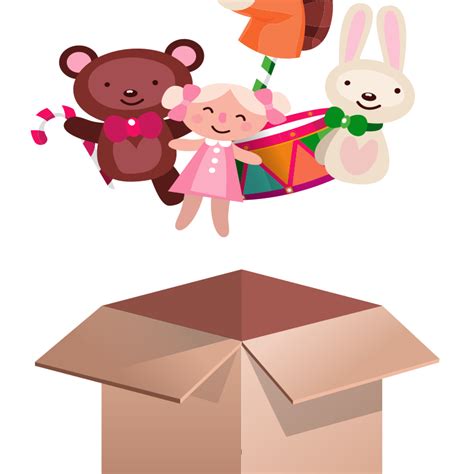 Pink Toy Box Clipart