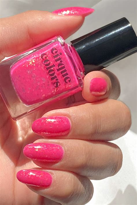 Cirque Colors Bonbon - Hot Pink Jelly Iridescent Nail Polish