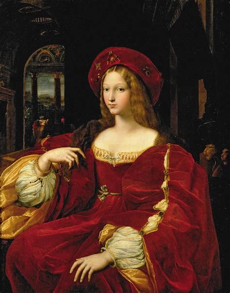 Portrait Of Jeanne Of Aragon C.1500 Painting by Giulio Romano - Fine Art America