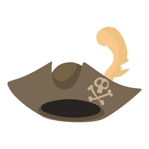 Pirate hat icon, cartoon style 15091610 Vector Art at Vecteezy