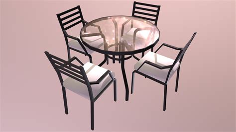 Metallic garden table - Download Free 3D model by anDDDres [3059668] - Sketchfab