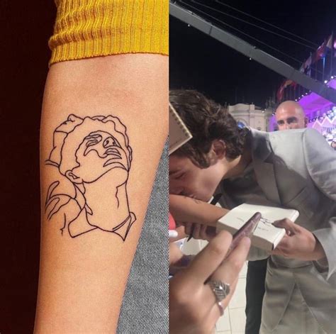 Timothée Chalamet kissing a fan's tattoo at the Venice Film Festival | Harry styles tattoos ...