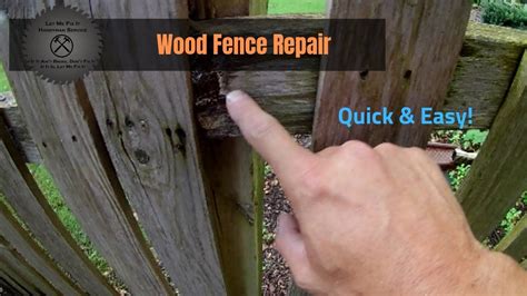 wood fence repair - fix your fence quick, easy & cheap | let me fix it ...