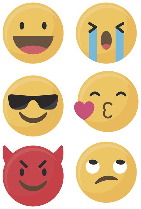 Naklejka na telefon Huawei Zestaw emotikonów - TenStickers