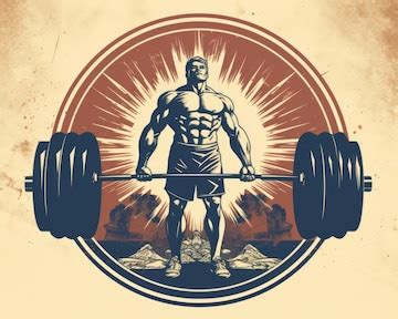 Premium Vector | Simple flat vector design of a weight lifting logo gym logo of strongman