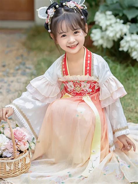 Chinese Hanfu Flowing Fairy Princess Dress Girls - Fashion Hanfu