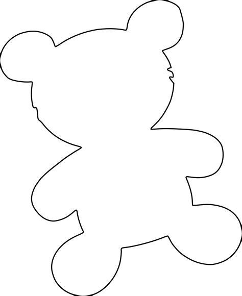 Teddy Bear Clipart Black And White