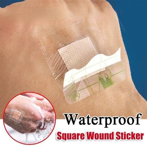 20PCS high elastic transparent waterproof band-aid Transparent Wound Adhesive Plaster Medical ...