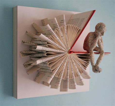 Folded book art sculpture – Artofit