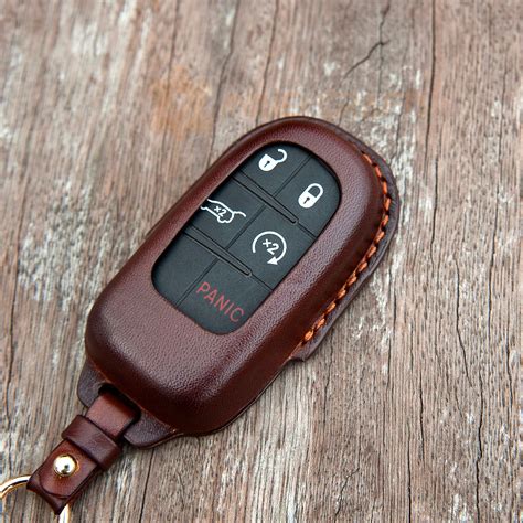 For Jeep Key Fob Cover Leather Key Case For Jeep Grand | Etsy