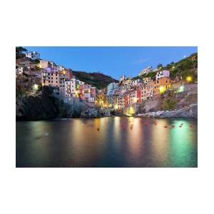 Riomaggiore After Sunset Photograph by Sebastian Wasek - Fine Art America