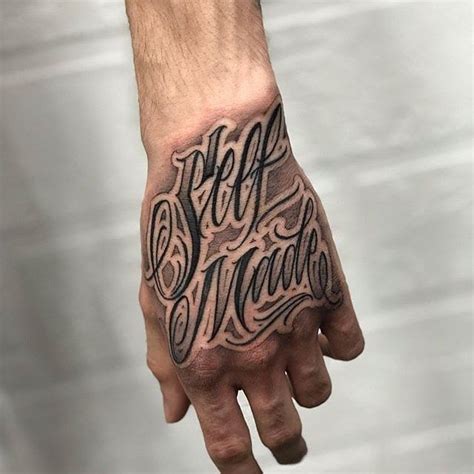 self made tattoo fonts - bearartdrawingillustrations