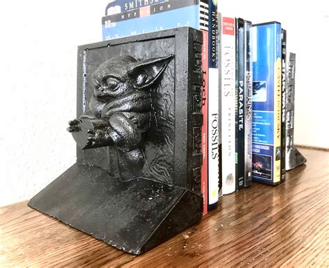 Baby Yoda in Carbonite Bookend | Etsy