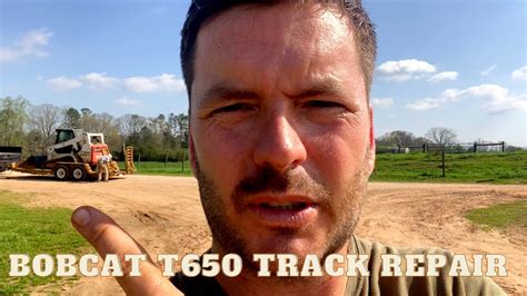 Bobcat T650 Track Repair! - YouTube
