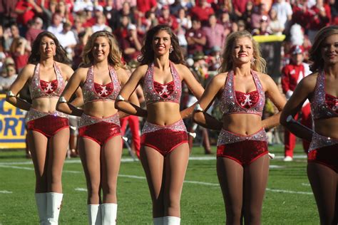 The Alabama Dance Squad at attention for the National Anth… | Flickr