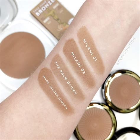 Milani Silky Matte Bronzing Powder Swatches | Bronzing powder, Makeup ...