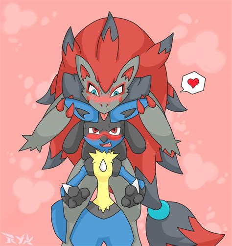 Lucario and Zoroark by chemicalbernes on DeviantArt