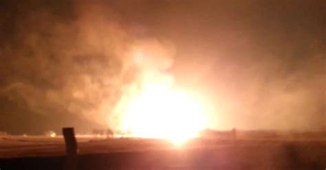 Massive gas pipeline explosion caught on tape - CBS News