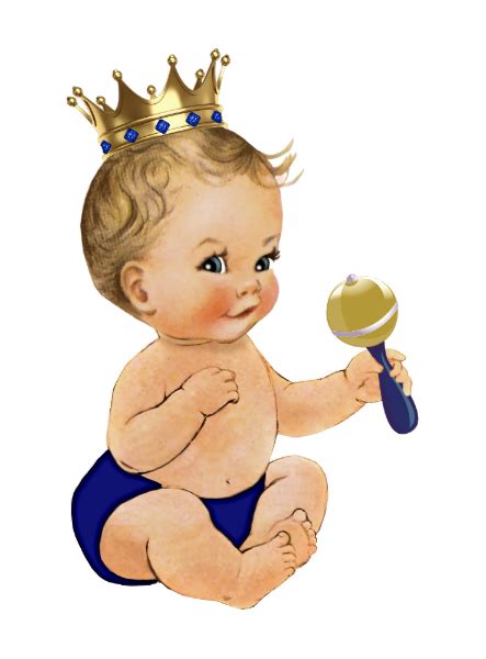 A Royal Blue Prince Baby Shower Gold Boy Blonde Invitation | Zazzle.com in 2021 | Baby ...
