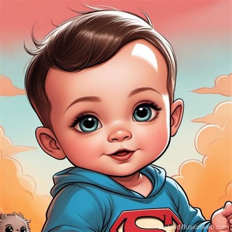 Cartoon Baby Fact Presenter Profile Picture | Stable Diffusion Online
