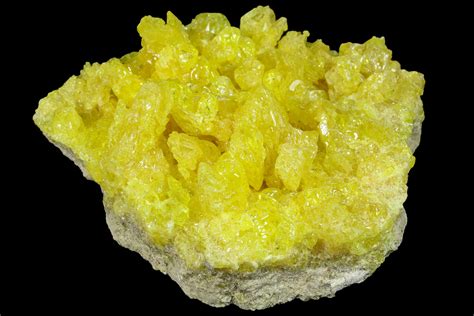 3.8" Sulfur Crystals on Matrix - Bolivia (#84525) For Sale - FossilEra.com