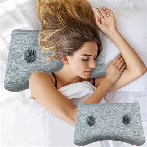 Amazon.com: QRFDTSOQY Sleeping Ear Pillow with Hole for Ear Pain, Ear Piercing Pillow for Ear ...