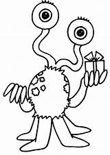Free & Easy To Print Monster Coloring Pages  Tulamama sketch template