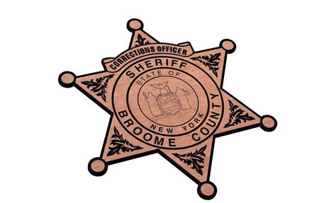 Broome County Sheriff Badge SVG - Etsy Israel