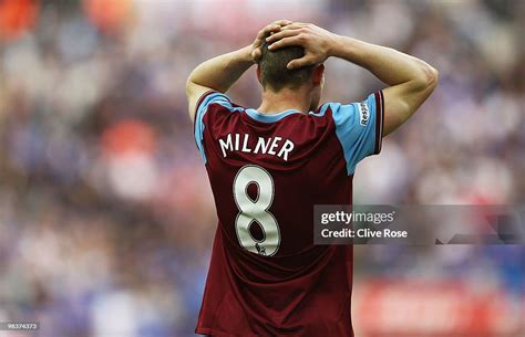 James Milner of Aston Villa is dejected after defeat in the FA Cup ...