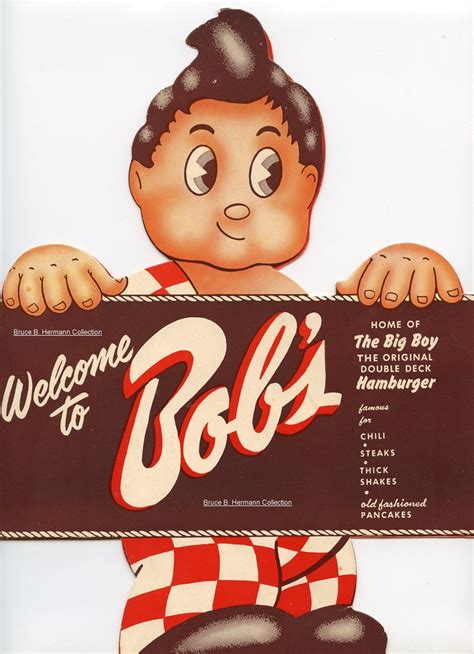1954, Bob's Big Boy Menu, Front Cover, Bruce B. Hermann Collection, (www.bobs.net) | Big boy ...