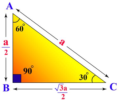 30 60 90 Triangle Labeled