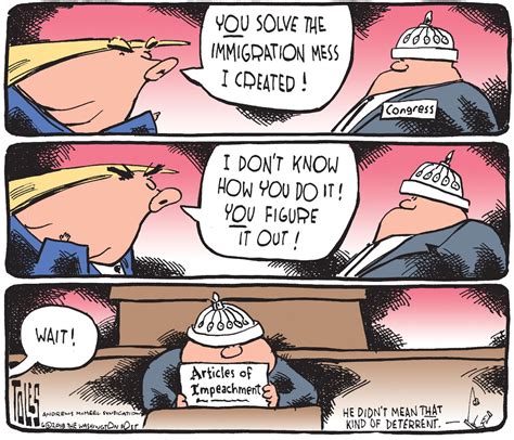 Political cartoon U.S. Trump Congress impeachment immigration | The Week
