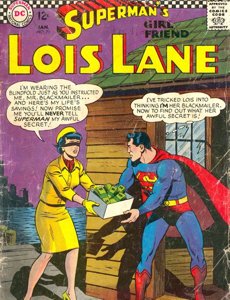 Cracy Comic Covers: Lois Lane #71 "Hush Money, Sweet Lois--or else!" • Comic Book Daily