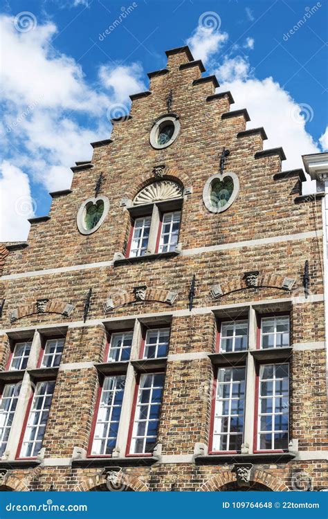 Old Historic Buildings in the Medieval City of Bruges, Belgium Stock Photo - Image of ...