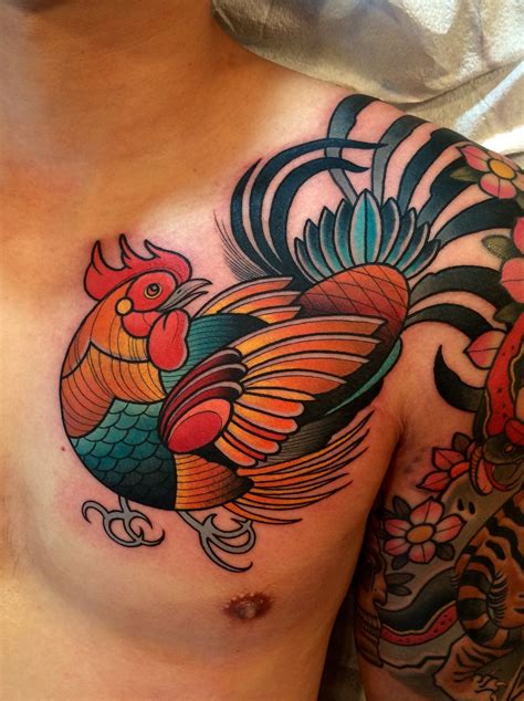 rooster tattoo by tattoo artist dave wah at stay humble tattoo company ...