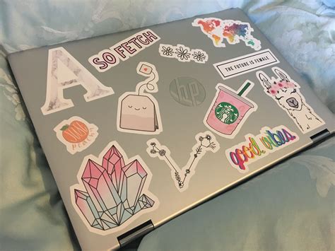 Laptop with cute/girly sticker decoration | Ipad case stickers, Laptop case stickers, Laptop ...