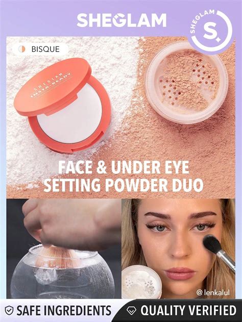 SHEGLAM Insta-Ready Face & Under Eye Setting Powder Duo - Negative Apparel