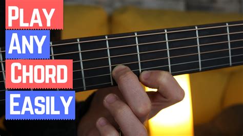 How to Make Any Chord Super Simple to Play … on guitar – FINGERSTYLE ...