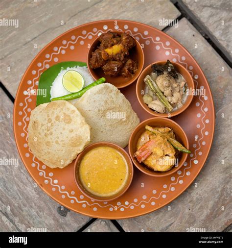 Luchi mangsho hi-res stock photography and images - Alamy