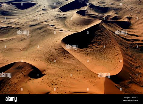 dunes of Sossusvlei - aerial view, Namibia Stock Photo - Alamy